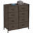 Sorbus Dresser with 8 Drawers with Steel Frame, Wood Top, and Fabric Bins-1805180333
