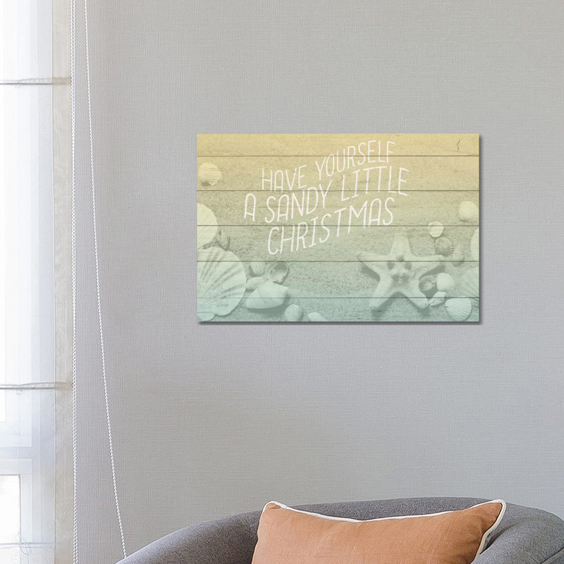 Sandy Christmas by Kimberly Allen - Wrapped Canvas Gallery-Wrapped Canvas Giclée, 45.72cm H x 66.04cm W