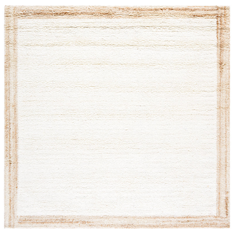 Aubert Tufted Wool Pile Rug, Square 6'
