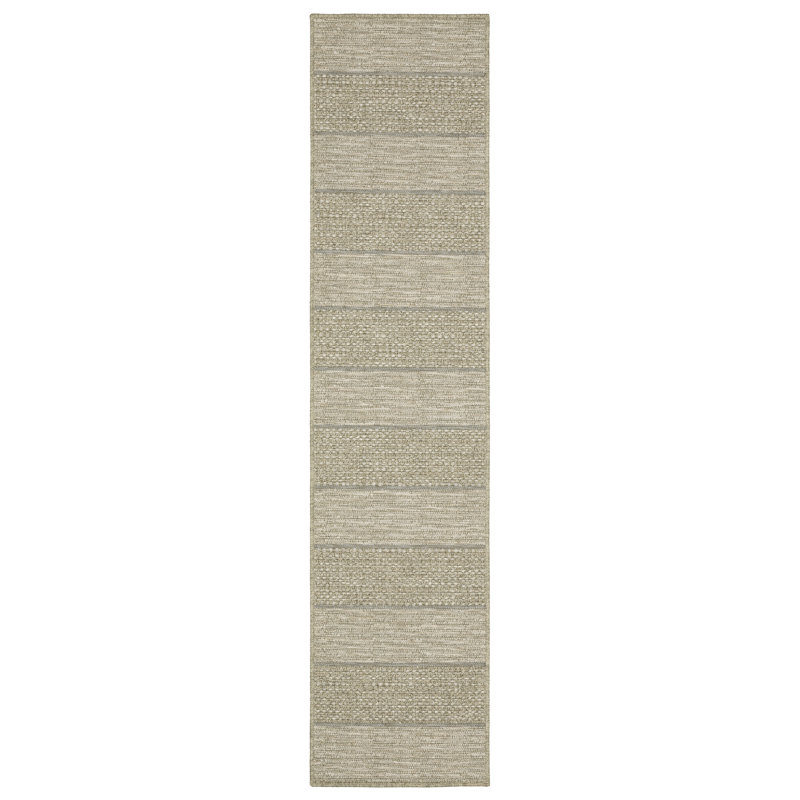Striped Indoor / Outdoor Rug, Runner 1'10" x 7'6"
