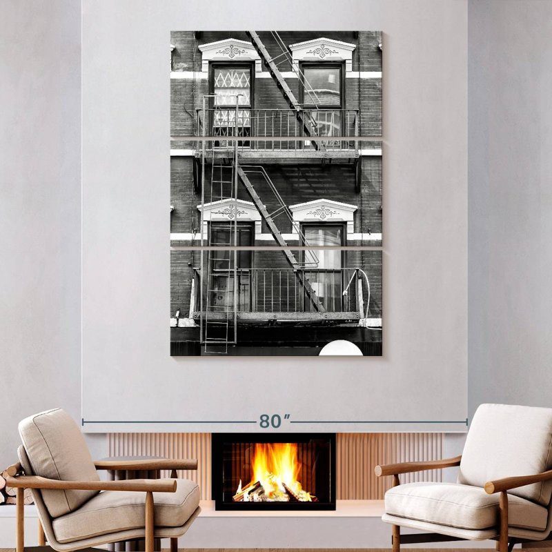 Lilie New York Facade I, 74" H x 48" W