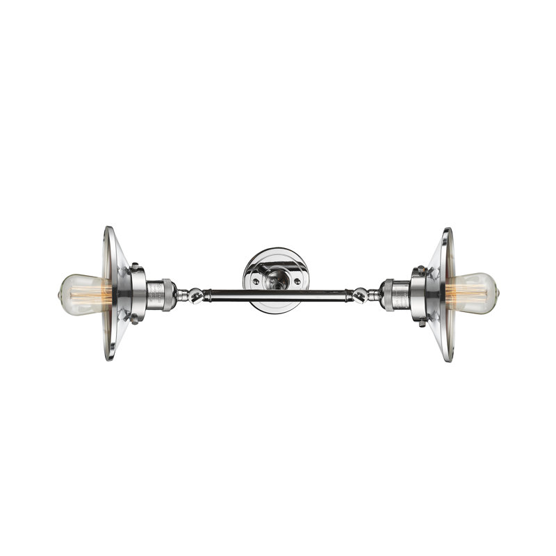Clintonpark 2 - Light Dimmable Vanity Light, 6 Watt Vinage LED Bulb, Polished Chrome, Polished Chrome