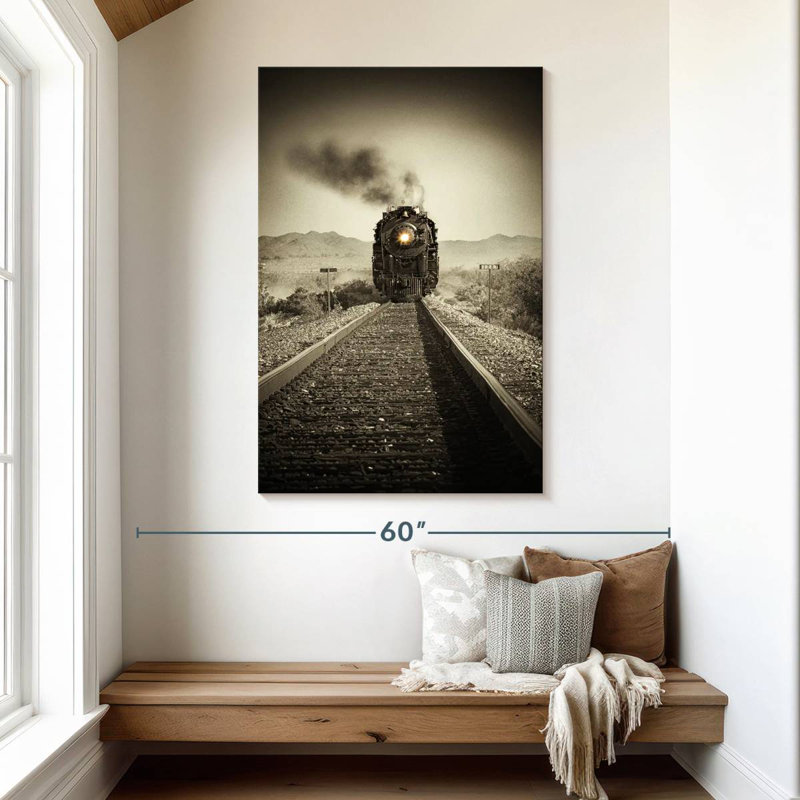 Mehar Train Arrival II, 48" H x 32" W