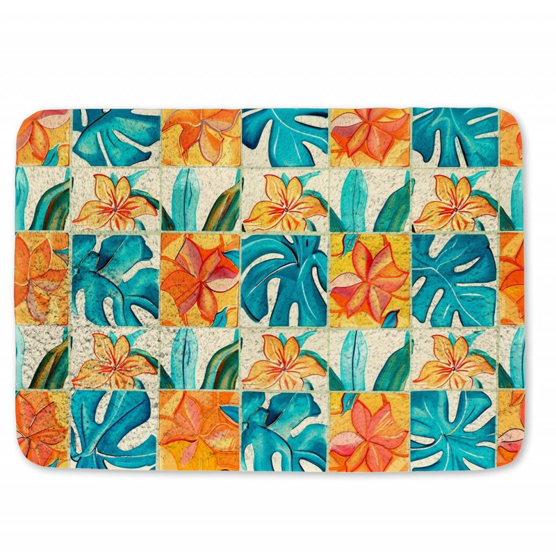 Tapis de bain en microfibre / microsuède Chumki, L 17 po x L 24 po