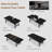 63-83" Extendable Industrial Dining Table for 6-8 People, Black Metal Frame, Rustic Wood Grain, Heavy-Duty Kitchen Table for Dining Room, Parties-329389430
