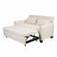 Très grand canapé-lit en tissu 2 en 1 de 61 po, canapé double avec sac de rangement, structure en fer renforcé, dossier et coussins réglables, convient aux chambres à coucher, aux salons et aux espaces extérieurs-1427953526-1427953417