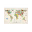 Animal Map Of The World II by Michael Tompsett - Print on Canvas-56677631-42153762