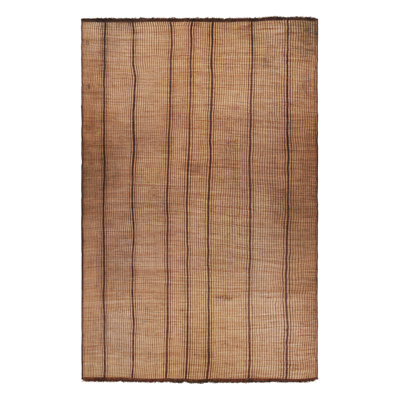 One-of-a-Kind 12'x17'4 1950s Leather Area Rug