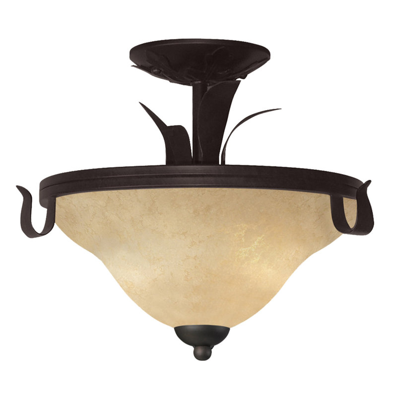 Braylen Glass Semi Flush Mount