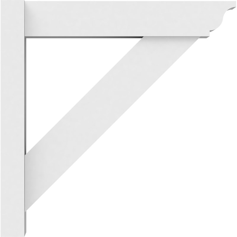 Persienne en PVC de qualité architecturale traditionnelle avec extrémités traditionnelles, L 5 po, H 20 po x P 20 po