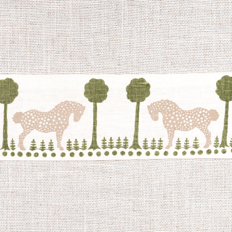 Ruban à pois Schumacher x Mary Mcdonald, Olive