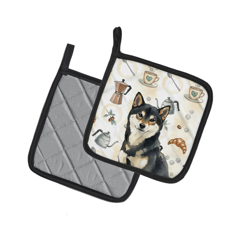 Paire de porte-cafetières Shiba Inu