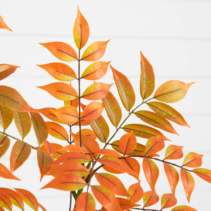 Artificial Sumac Tree, 48" H x 23" W x 23" D, Orange
