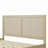Solid Wood Platform Bed With Rattan-527891030