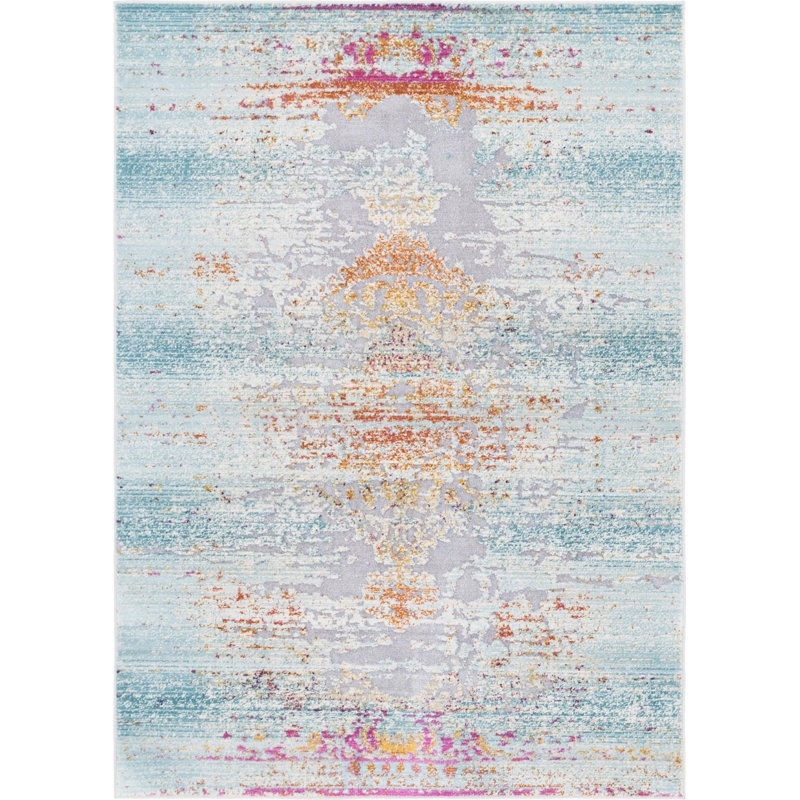 Oriental Indoor Rug, Rectangle 4'1" x 5'11"