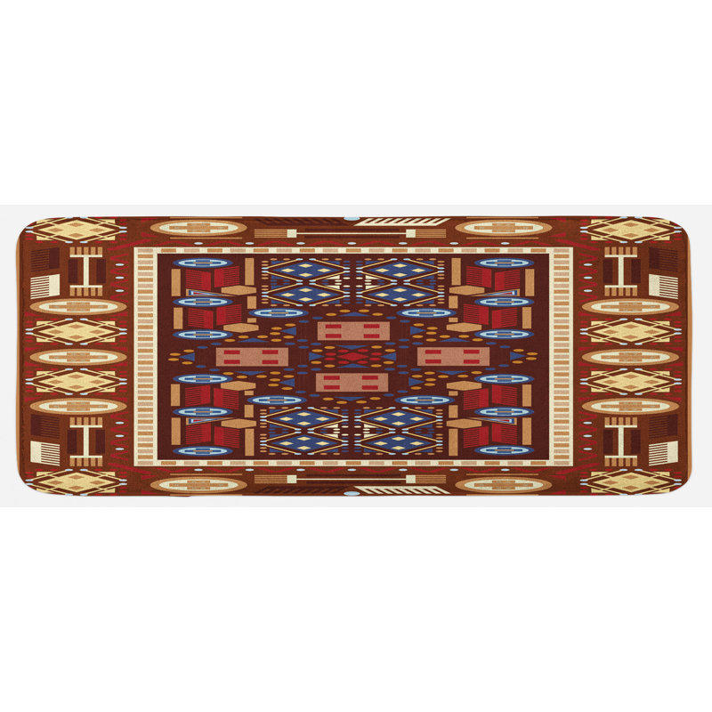 Tapis de cuisine afghan, Brun
