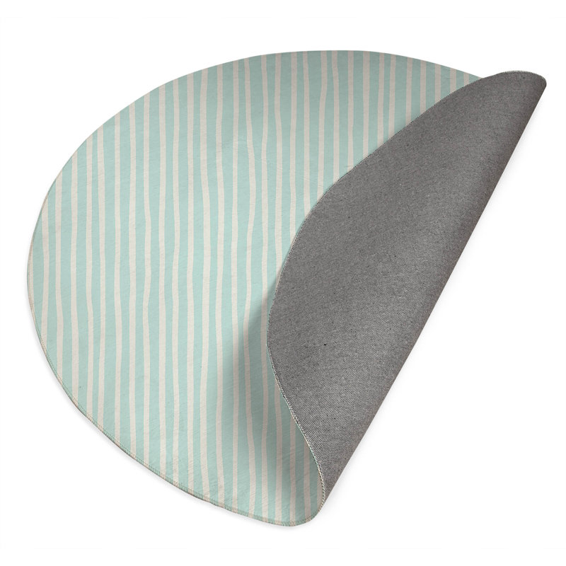 Tapis d'extérieur antidérapant Ribbon Play, Rond 5 pi