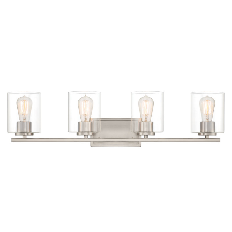 Raelyn 4 - Light Dimmable Vanity Light, Satin Platinum