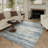 Licia Abstract Blue Area Rug-443458438