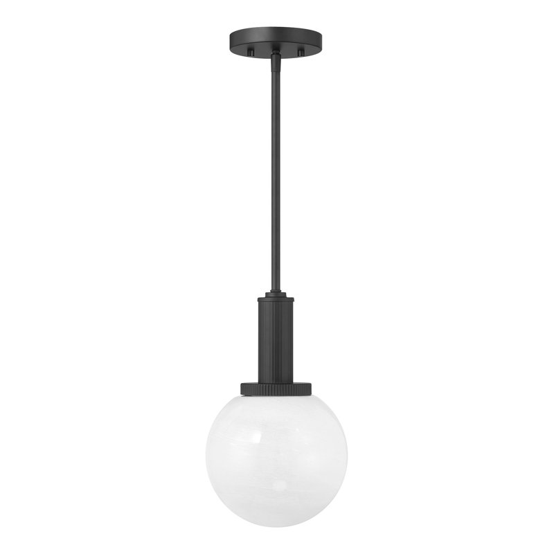 Luminaire suspendu 1 lumière Edmiston, Noir