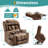 Latitude Run Oversized Dual Motor Lay Flat Power Lift Recliner Chair For Big Elderly With Heat Massage, Large Sleeping Electric Recliner With Extended Footrest, Lumbar Pillow, Usb & Type-C Ports-1015802017