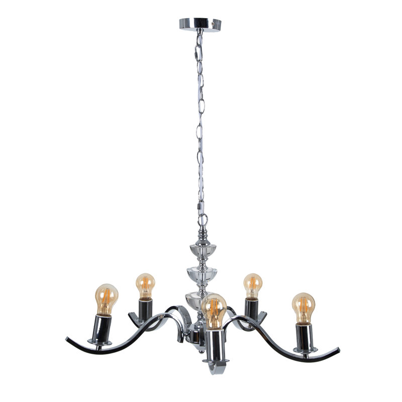 Oloran 5 - Light Candle Style Chandelier