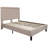 Aluino Tufted Platform Bed with 10in. Pocket Spring Mattress-1960218040-1960218041