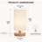 9'' Small Table Lamp, Cream Fabric Shade and Wood Base