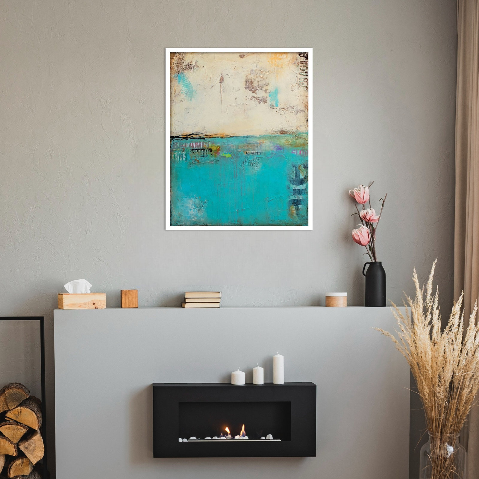 Urban Edge Print by Erin Ashley, 33" H x 27" W, White