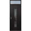 Porte d'entrée avant à panneau en acier noir Diamond-115811885-115811888