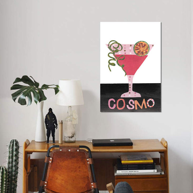 «Mix Me a Drink III» par Regina Moore - impression sur toile tendue, H 12 po x l 8 po x P 0,75 po, Toile tendue