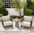 Sereno Patio Aluminum Club Chair Lounge Chairs With Cushions