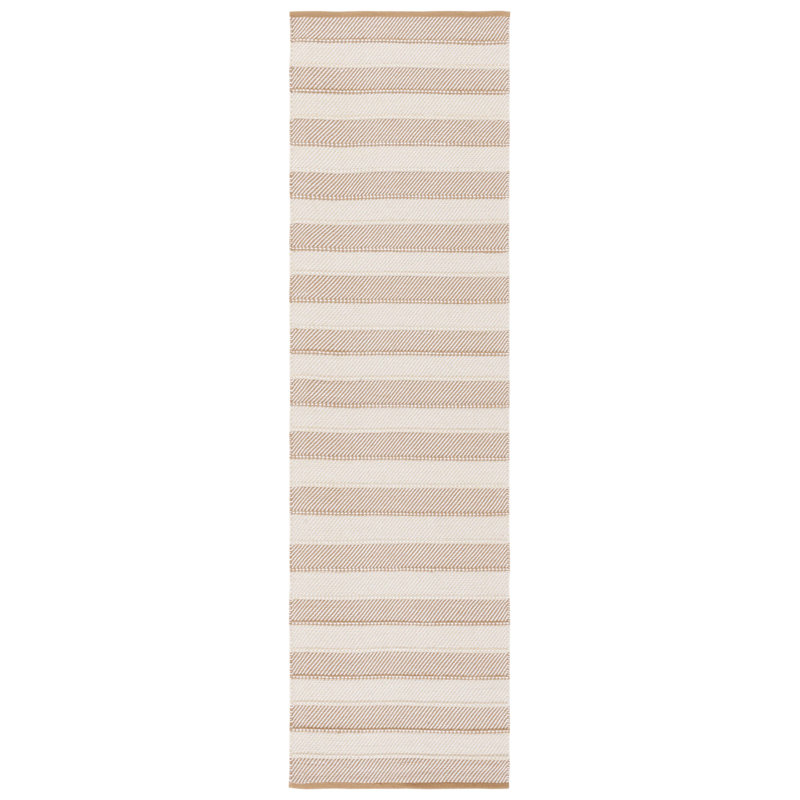 Striped Kilim Flat Weave Cotton Striped Rug, Runner 2'3" x 8'