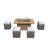 Rhonda 6 - Person Outdoor Seating Group With Cushions-106913058