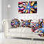 Coussin lombaire floral à fleurs exotiques-30735241