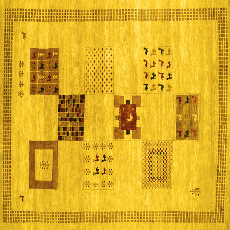 Performance Patchwork Indoor Rug, Square 5'