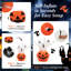 Halloween fantômes avec citrouille gonflable