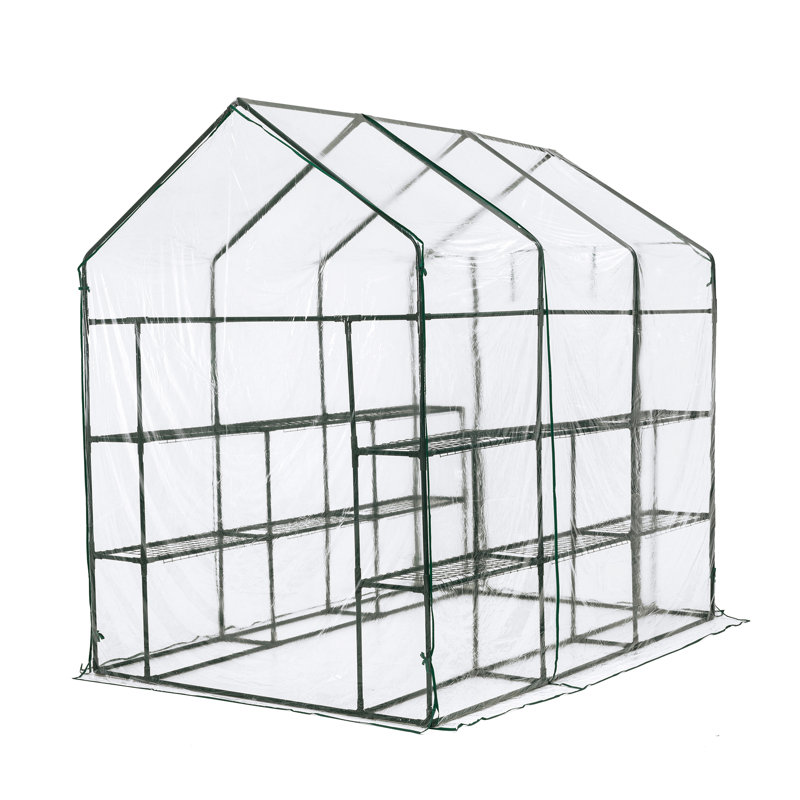 Serre de jardin avec tablettes en PVC de style l 84,25 po