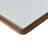 1 Piece Scalloped Wood Wall Mirror,Brown