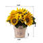 Tournesol artificiel en pot