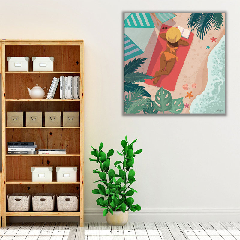 Beach Babes I - reproduction d'art sur toile, H 24 po x l 24 po