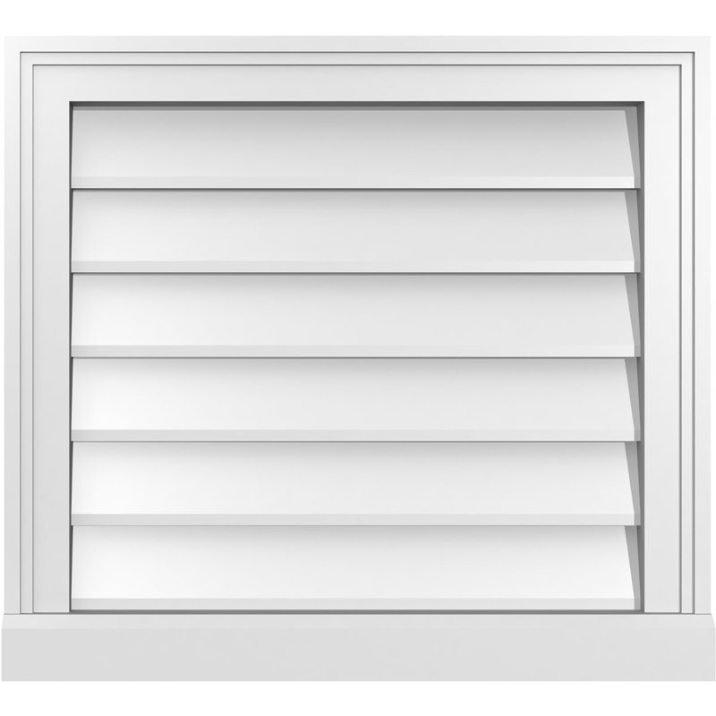 Cadre de seuil Brickmould, brun clair apprêté, H 20 po x l 22 po x P 2 po