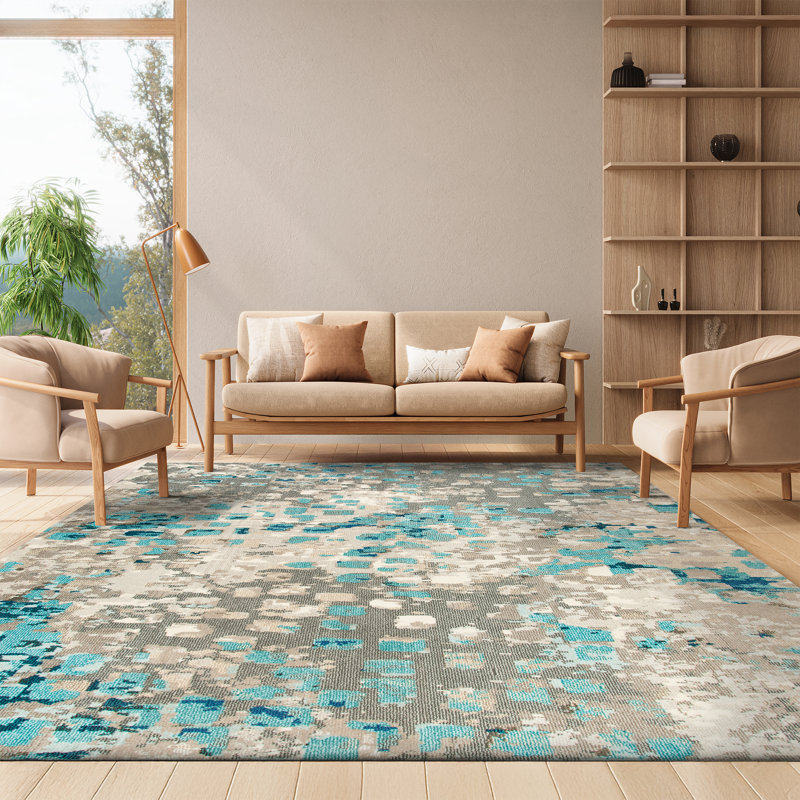 Pless Performance Abstract Rug, Rectangle 8' x 10'