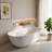 55.12'' x 27.56'' Soaking Solid Surface Bathtub