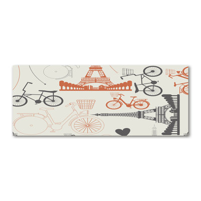 France Symbols - Wrapped Canvas Print