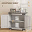 Buffet Farmhouse avec porte de grange et tablette réglable