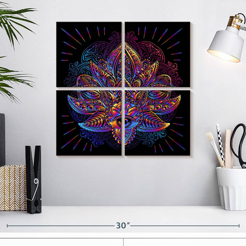 Œil de Lotus sacré, H 18 po x l 18 po