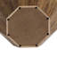 Table basse 31,5 "octogonale en bois d'hévéa pour salon, chambre à coucher-352461045