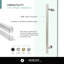 Porte de douche coulissante simple sans cadre l 60 po x H 80 po-101025380