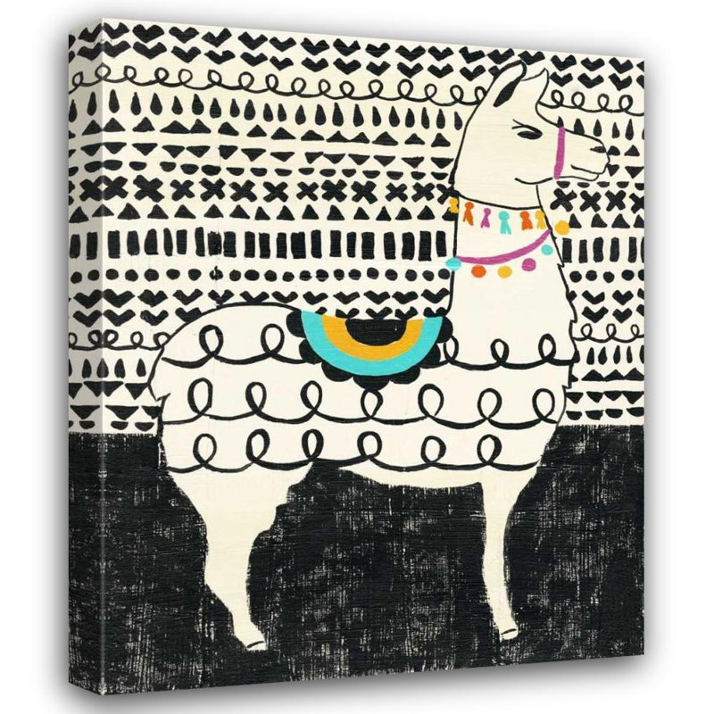 «Dakota Fields Zarris, Chariklia», reproduction d'art sur toile tendue: Party Llama I, H 34 po x l 28 po